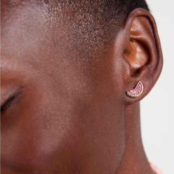 NWT KATE SPADE ♠️ FRUIT SALAD PAVE GRAPEFRUIT STUD EARRINGS - Picture 5 of 9